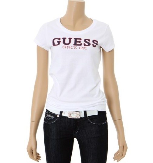Guess short round collar T woman S-XL-014